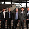Die Professoren Unterburger, Merkt, Nicklas, Buchinger, Hebel (v.l.n.r.)