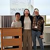 Katelijne Schiltz mit Angelina Sowa und Vero Bäcker