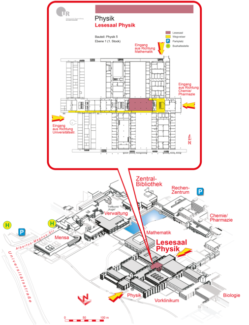 Lesesaal Physik