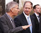 Präsident Udo Hebel im Gespräch mit John B. Emerson, US-amerikanischer Botschafter in Deutschland