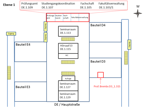 Lageplan Neubau Biologie Verwaltung Beratung Pa