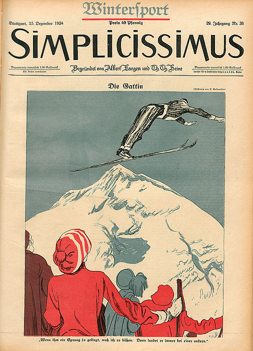 Simplicissimus. Wintersportausgabe. Titelblatt