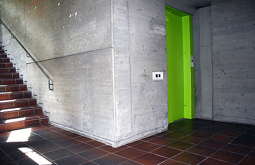 Aufzug in der Zentralbibliothek