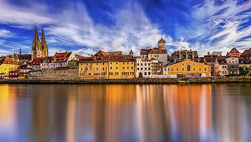 Stadtsilhoutte Regensburg