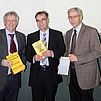 Prof. Nicklas, Prof. Theobald, Präsident Prof. Hebel