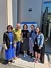 Das Lehrstuhl-Team (v.l.) Dr. Sabine Kölbl, Prof. Dr. Wolfgang Dworschak, Katja Zimmermann, Lisa Marie Lüders, Katharina Baysel und Anna Selmayr (nicht im Bild) auf Tagungsreise in Gießen