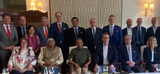 Präsident Hebel auf Delegationsreise in Indien Gruppenbild der Delegation