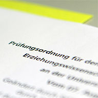 Illustrierender Ausschnitt aus einer Prüfungsordnung
