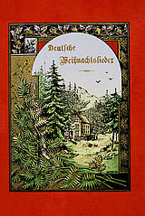 Buchtitel Häuschen im Wald, umrahmt von Tannenzweigen