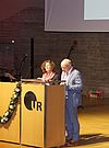 Begrüßung durch Prof. Dr. Sabine Koller (Geschäftsführung Slavistik) & Prof. Dr. Michael Krewet (Geschäftsführung Klassische Philologie); Foto: Franziska Seitz
