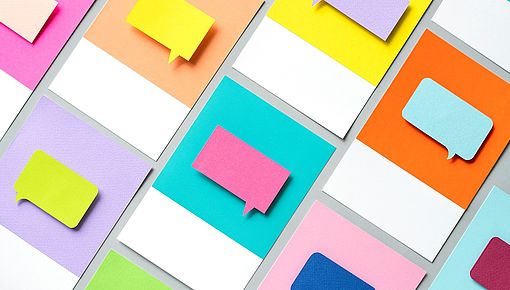 Bunte Papiere, Sprechblasen