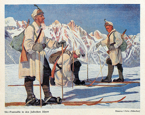 Ski-Patrouille in den Julischen Alpen