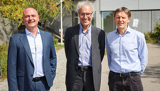 Prof. Dr. Lessel, Prof. Dr. Ambros und Prof. Dr. Meister