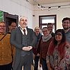 Die Teilnehmenden zusammen mit dem virtuellen Otto Schott