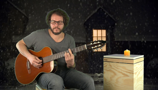 Greenscreen mit ersetztem Hintergrund