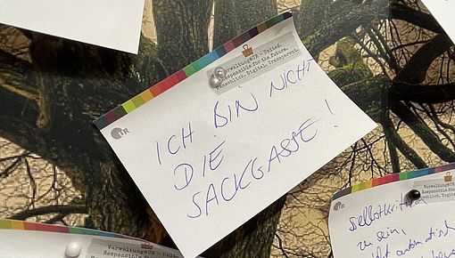 Post-It mit Aufschrift 
