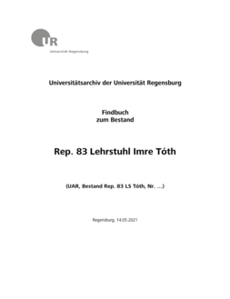 Seitentitel Findbuch