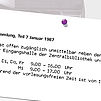 Oeffungszeiten 1987