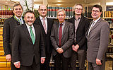 Präsident Prof. Dr. Udo Hebel mit Staatssekretär Albert Füracker