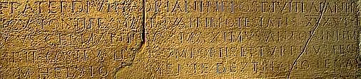 Inschrift Ausschnitt Sr