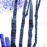 Beate Weywara, Baumaquarell 10.9.15