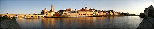 Regensburg Uferpanorama