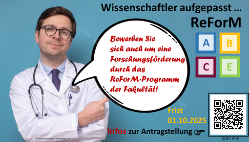 Frist für Anträge für das ReFoRM-Programm 01.10.2025