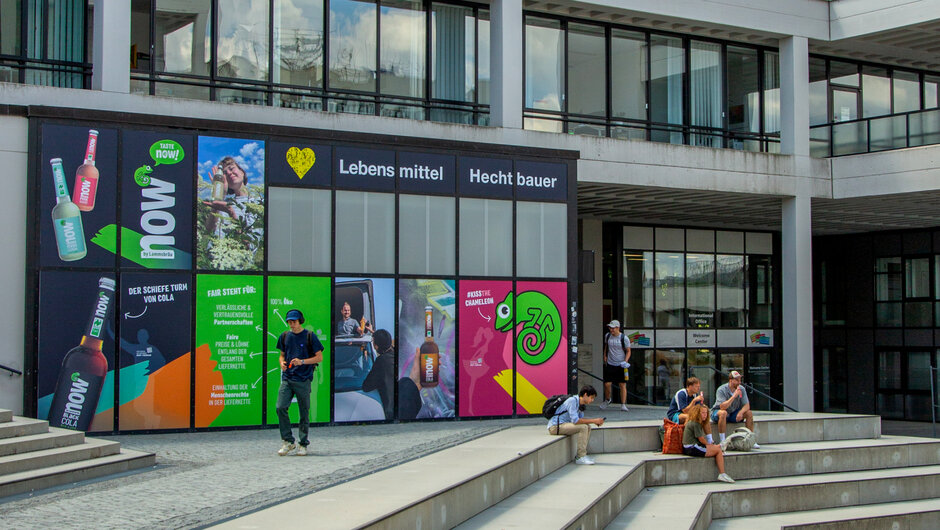 Das Lebensmittel-Geschäft "Hechtbauer" am Forum der Universität Regensburg