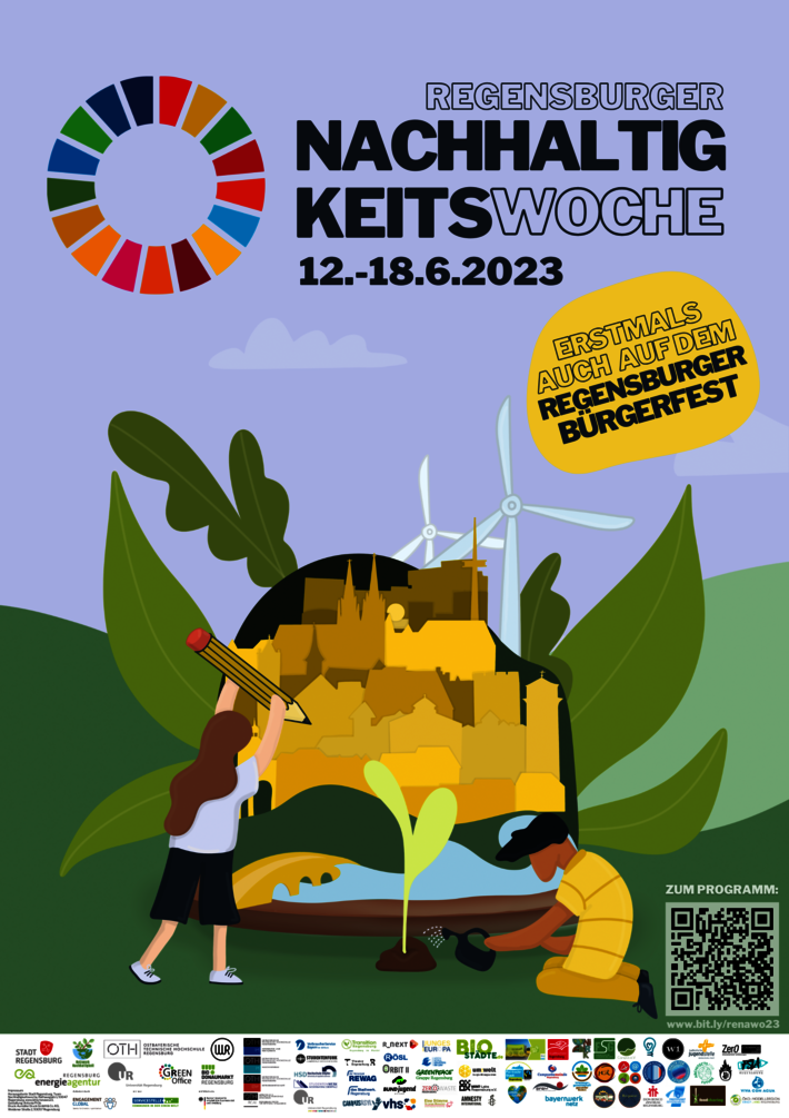 Plakat Nachhaltigkeitswoche 2023 (öffnet Vergrößerung des Bildes)