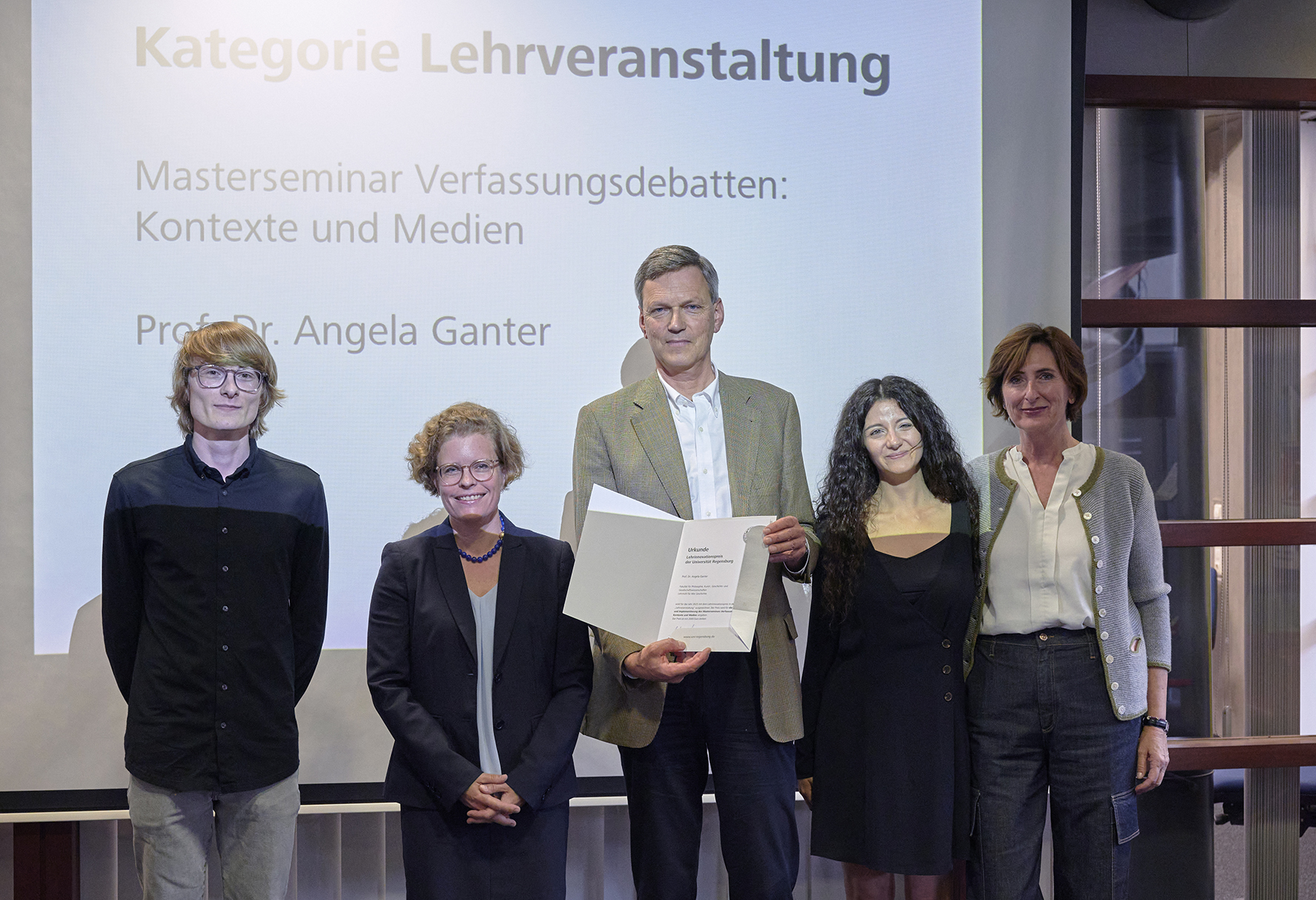 Prof. Dr. Angela Ganter mit Team (Kategorie Lehrveranstaltung)